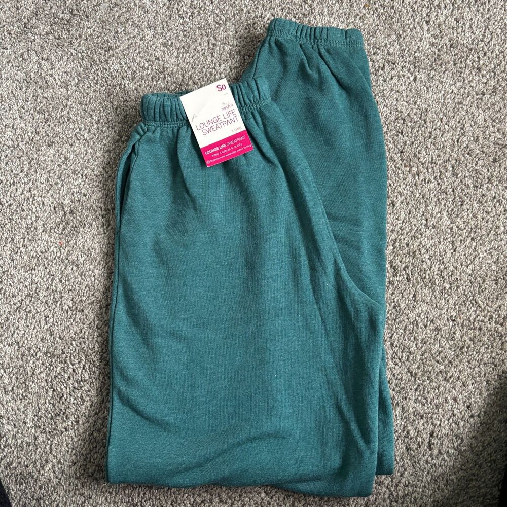 So Junior Size XS High Rise Lounge Life Emerald Green Oversized Boyfriend Jo #3